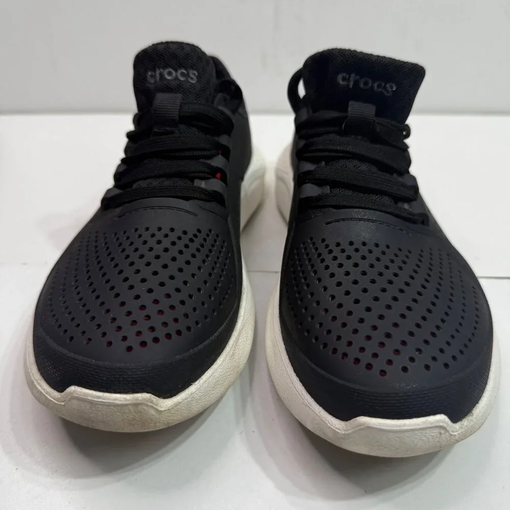 Crocs Womens Size 8 LiteRide Black Sneakers Casual Athletic Shoes - Picture 2 of 9